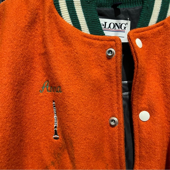 Genuine Original 90s Vintage Wool High School Varsity Style Warhawks Jacket - Picture 2 of 7